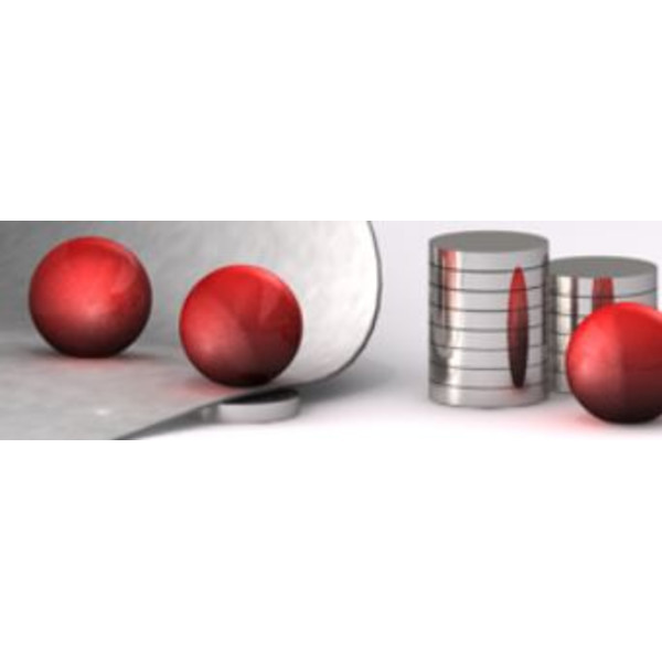 Bacher Verlag Neoballs set de bile magnetice 54 piese roșu