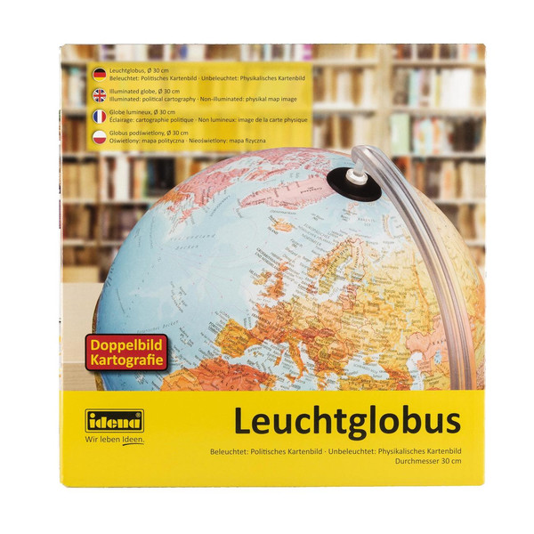 Idena Glob luminat cu cartografie cu imagine dublă 30cm