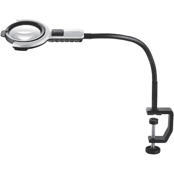 Eschenbach Lupa Lampă de mărire varioLED flex, 6dpt, 2,5x, Ø 76 mm, Trepied 350 mm