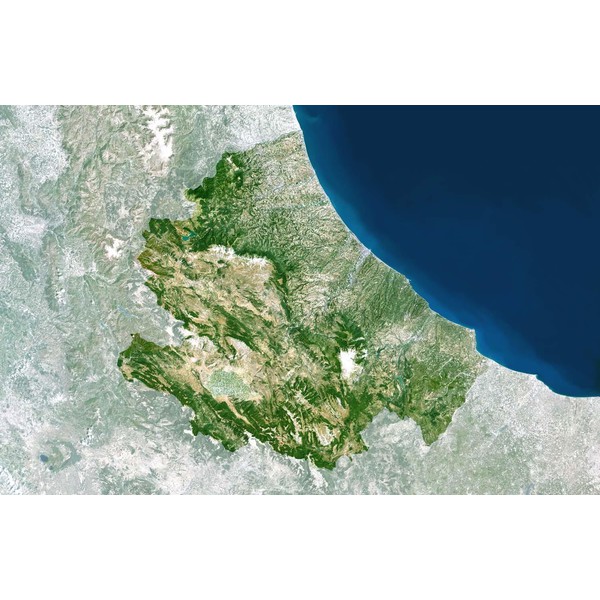 Planet Observer Harta regionala regiunea Abruzzo