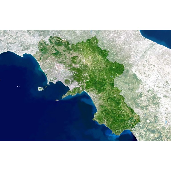 Planet Observer Harta regionala regiunea Campania