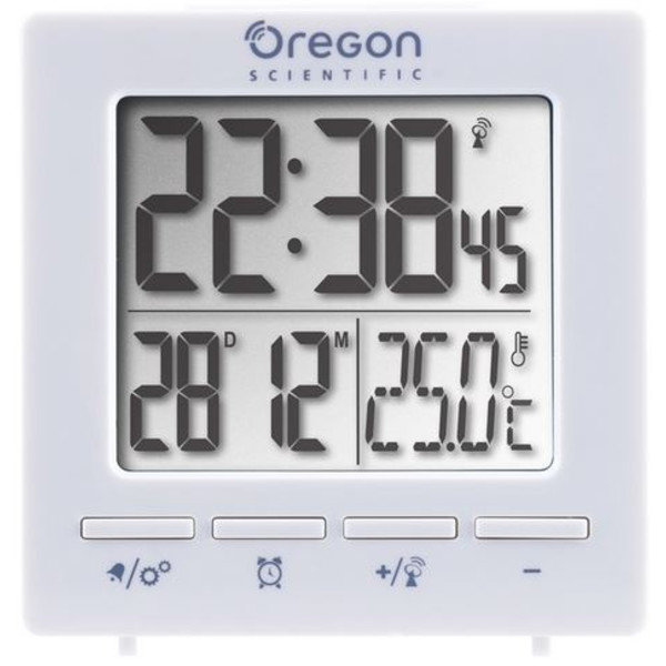 Oregon Scientific Statie meteo RC Alarm clock with temperature white
