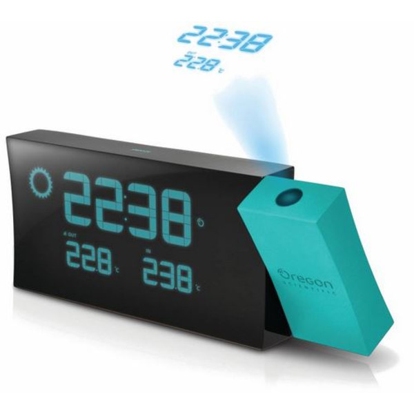 Oregon Scientific Stație meteo fără fir Prysma Ceas de proiecție cu prognoză meteo BAR223 Albastru-negru