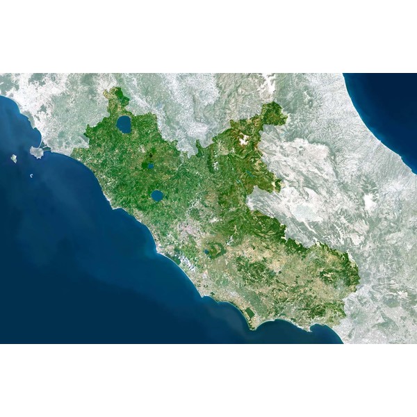 Planet Observer Harta regionala regiunea Lazio
