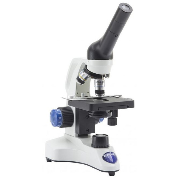 Optika Microscop Mikroskop B-20CR, monokular, LED, mit aufladbaren Akkus