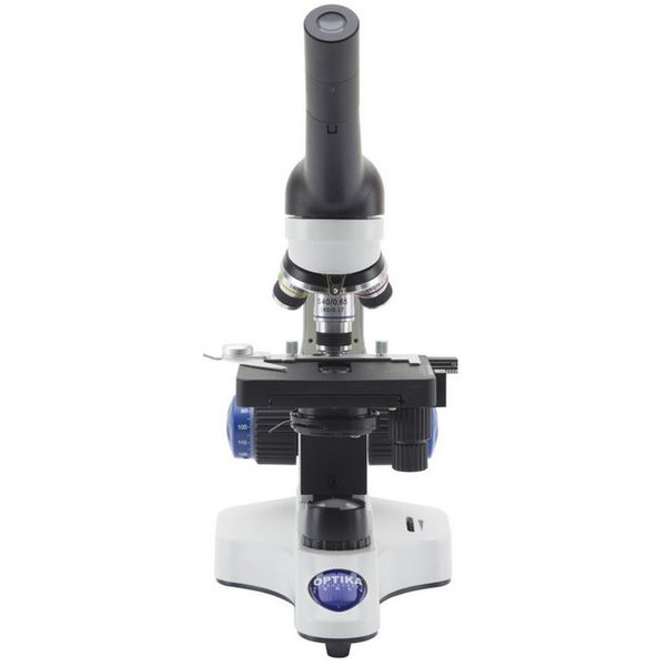 Optika Microscop Mikroskop B-20CR, monokular, LED, mit aufladbaren Akkus