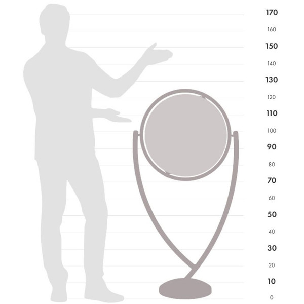 Zoffoli living Glob cu stand Colombo Apricot 50cm