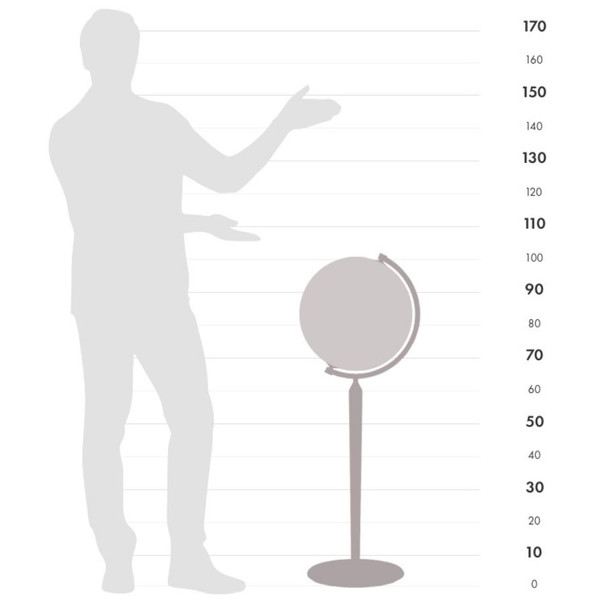 Zoffoli Glob cu stand Vasco da Gama Apricot 40cm