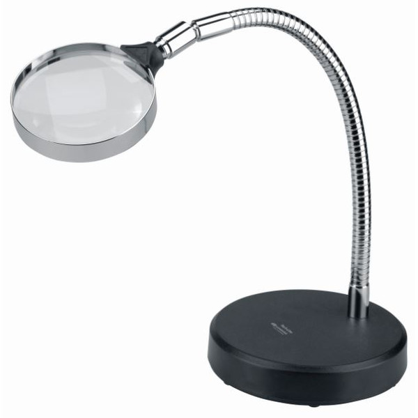 Schweizer Lupa Lupă pentru stativ de lucru Bază de masă, 2,5x/Ø90mm, biconvex