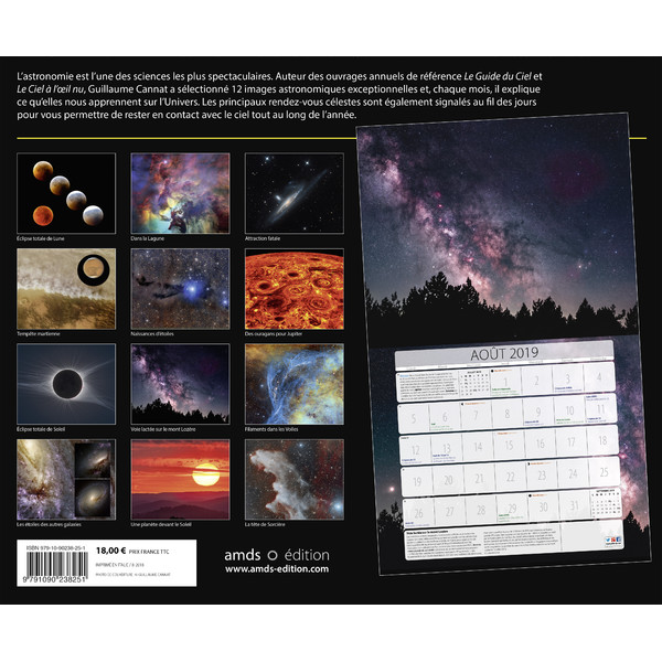 Amds édition  Kalender astronomique 2019