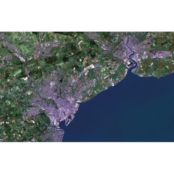 Planet Observer Harta regionala regiunea Cardiff