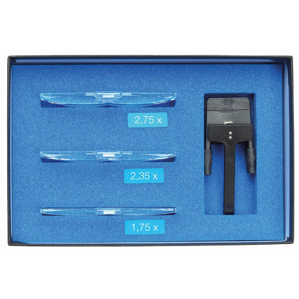 Schweizer Lupa Secțiuni de lentile RIDO-CLIP Basic-Line 1,75x, 2,35x, 2,75x