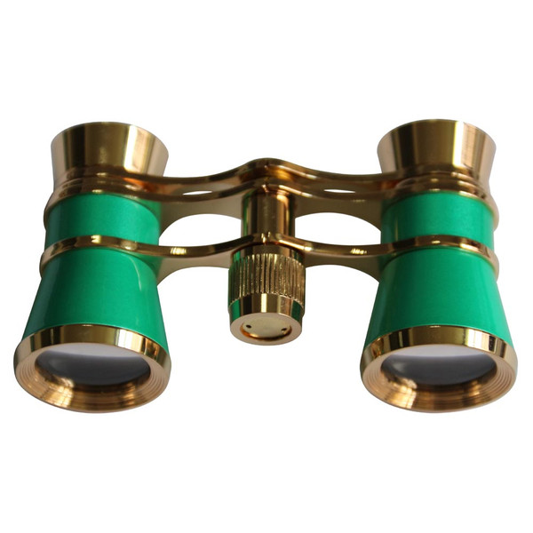 Levenhuk Binoclu de opera Broadway 3x25 green with chain and LED light