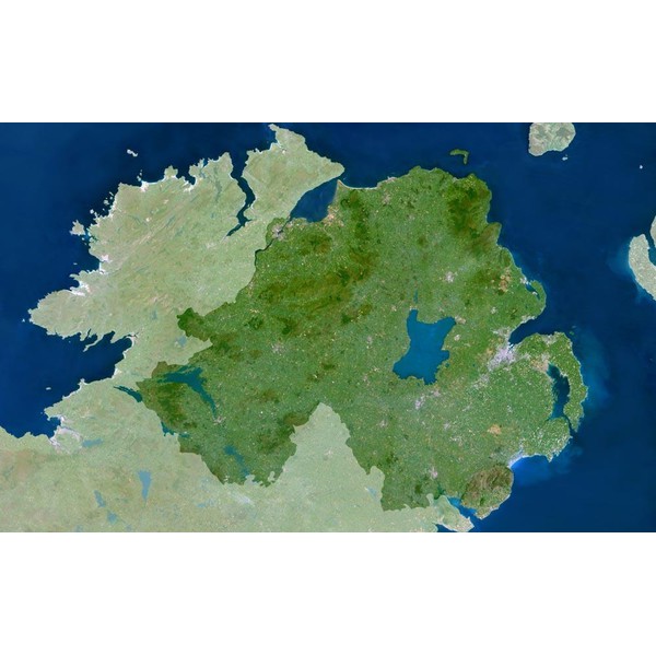 Planet Observer Harta regionala regiunea Nothern Irland