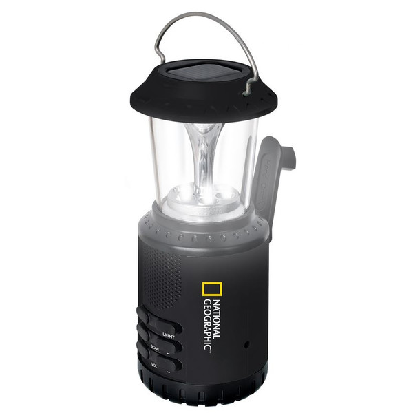 National Geographic Lanternă solară de camping cu radio