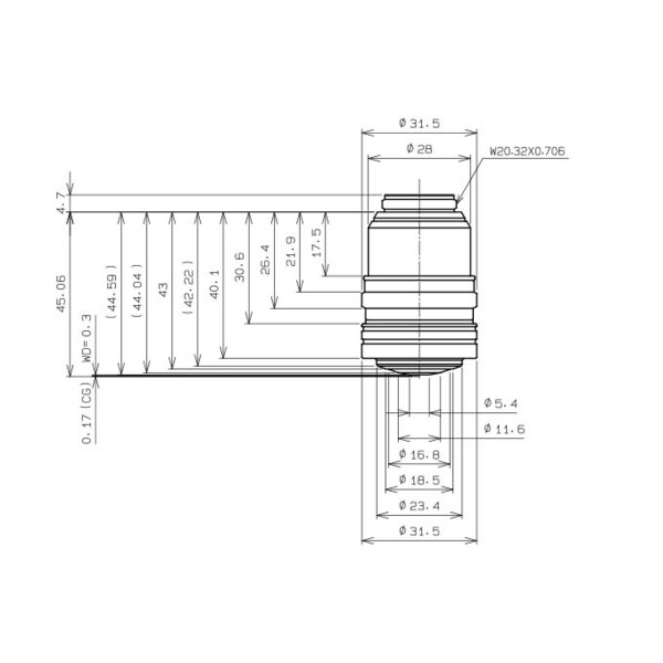 Evident Olympus obiectiv UPLSAPO60xS2 Objektiv, A Line, superapo, 60x, NA 1,3, w.d. 0,3, FN 22