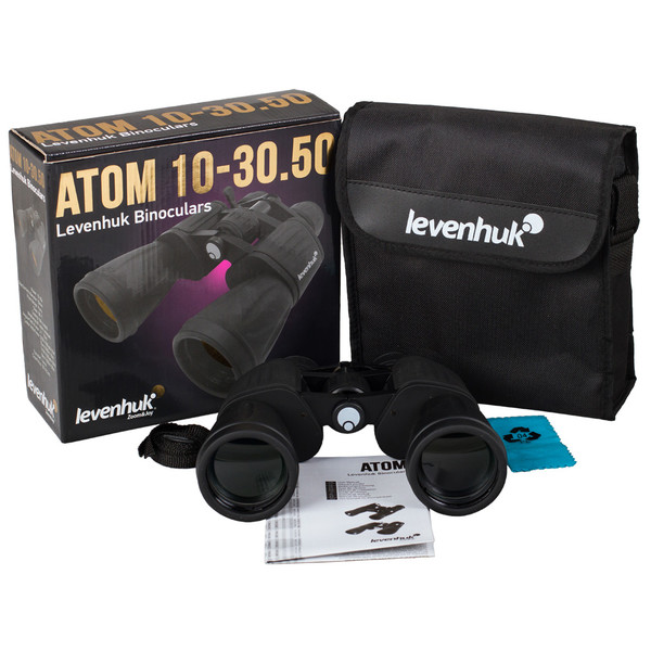 Levenhuk Binocluri cu zoom Atom 10-30x50