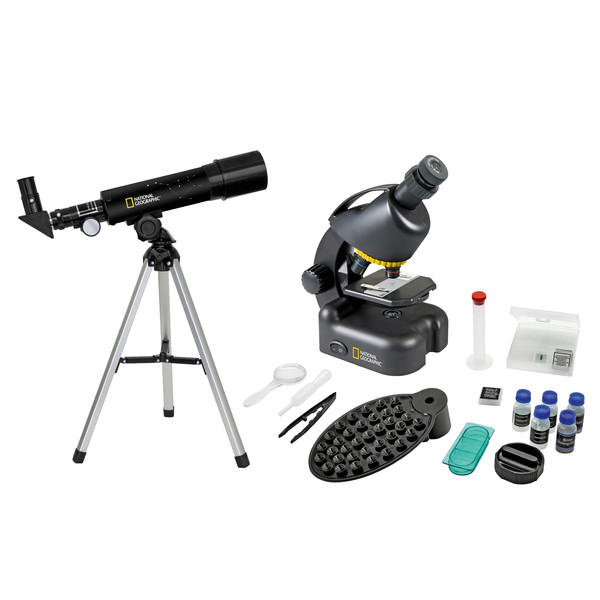 National Geographic Set telescop și Microscop cu suport smartphone