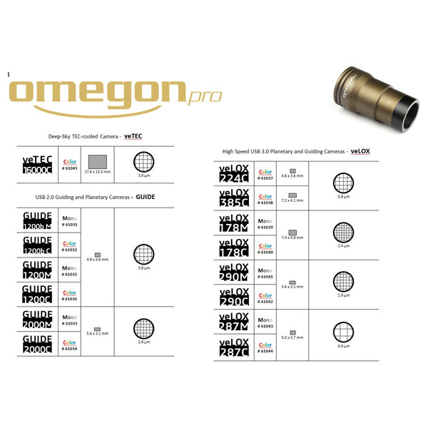 Omegon Camera veLOX 287 M Mono