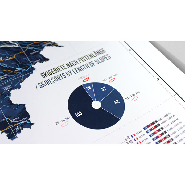 Marmota Maps Harta regionala Map of the Alps with 268 Ski Resorts