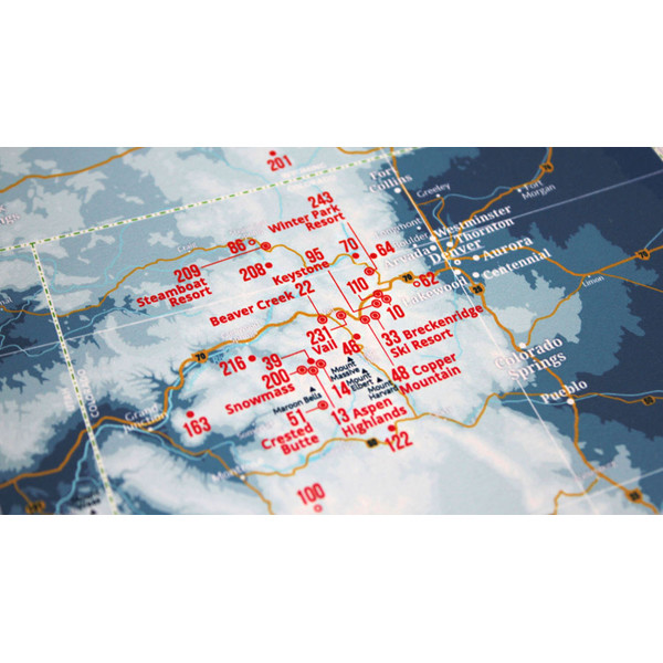 Marmota Maps Harta regionala Ski Resorts of the West