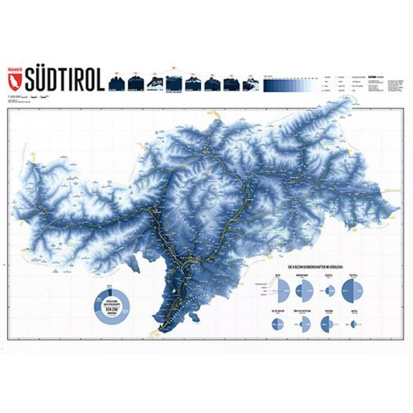 Marmota Maps Harta regionala Schi albastru în Tirolul de Sud