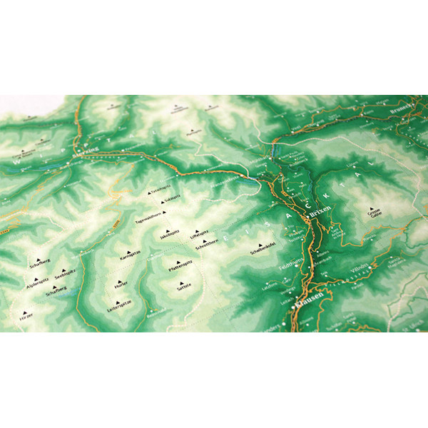 Marmota Maps Harta regionala Verdele munților din Tirolul de Sud