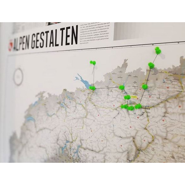 Marmota Maps Harta regionala Alpen gestalten (140x100cm)