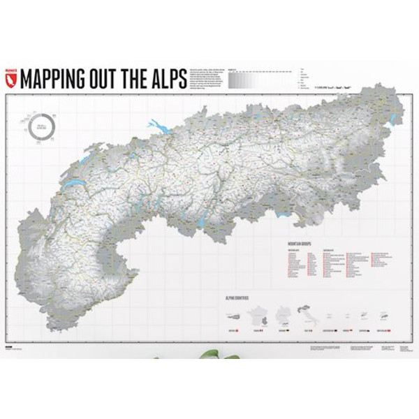 Marmota Maps Harta regionala Cartografierea Alpilor (Engleza)