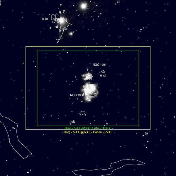 BORG Refractor apochromat AP 55/200 55FL OTA Set