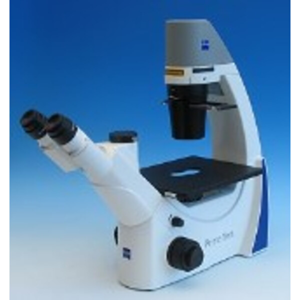 ZEISS Microscop inversat Primovert trino, 40x, 100x Ph1, Kond 0.3