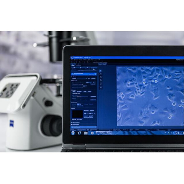 ZEISS Microscop inversat Primovert HDcam Ph1, 40-400x, cond 0,3, 5MP