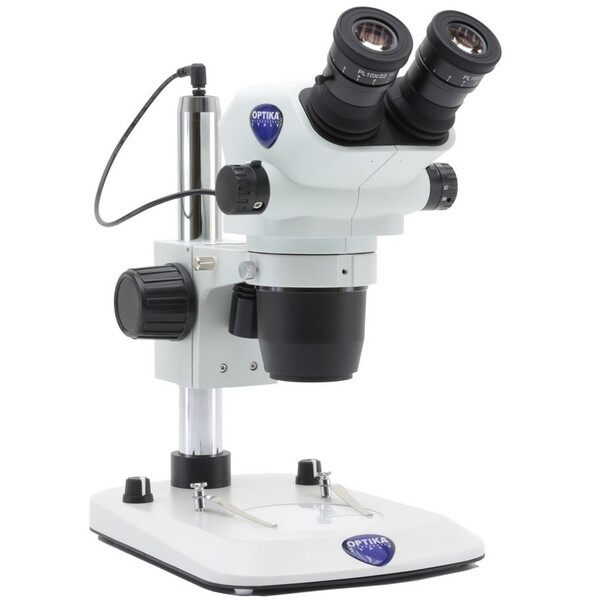 Optika microscopul stereoscopic zoom SZO-3, bino, 6,7-45x, stativ coloană, lumină incidentă și transmisă