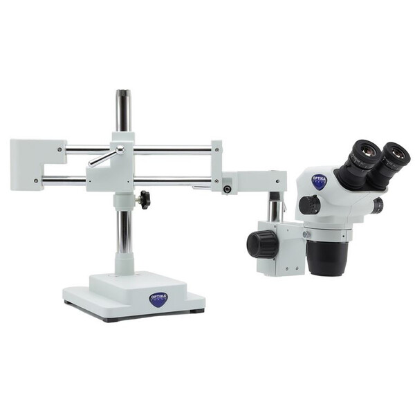 Optika microscopul stereoscopic zoom SZO-9, bino, 6,7-45x, în plan suspendat, AM Arms, fără Iluminare