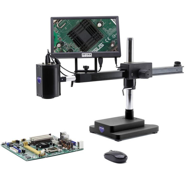 Optika Microscop IS-02, zoom opt. 1x-14x, camera 2MP, 11.5inch screen