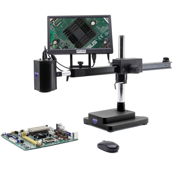 Optika Microscop IS-02, zoom opt. 1x-14x, cameră de 2MP, ecran de 11,5 inchi