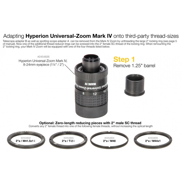 Baader Adapter Adaptoare 2" / M41.5 0mm