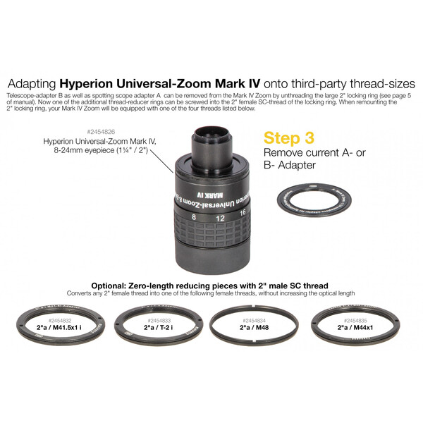 Baader Adapter Adaptoare 2" / M41.5 0mm