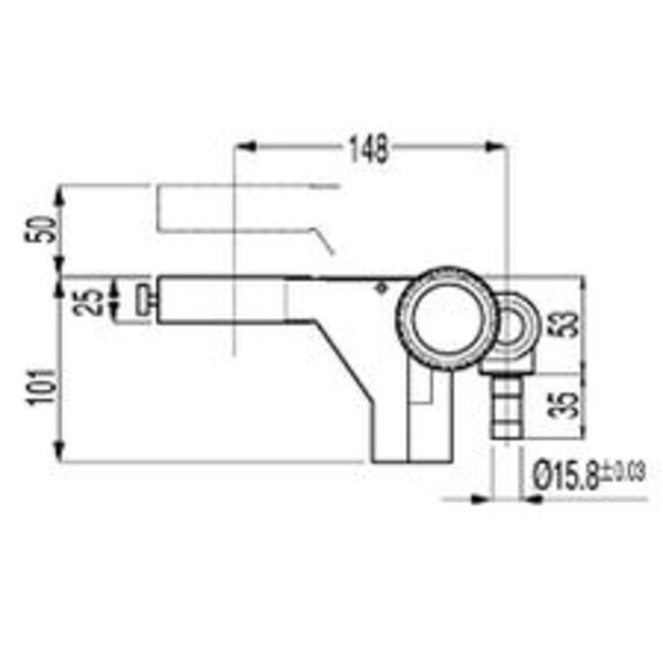 Nikon Montura cap Kopfhalterung C-FMB, mit Trieb, für 1-armig überhängende Stative (Typ B)