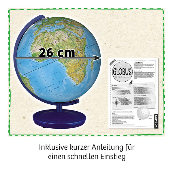 Kosmos Verlag Schülerglobus physisch 26cm