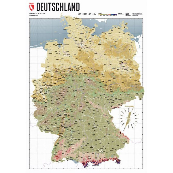Marmota Maps Harta Deutschlandkarte Atlas Retro