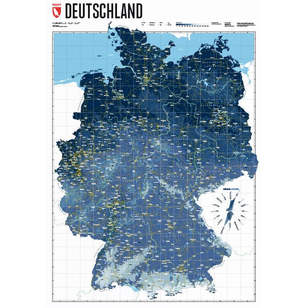 Marmota Maps Harta Deutschlandkarte Ski Blue