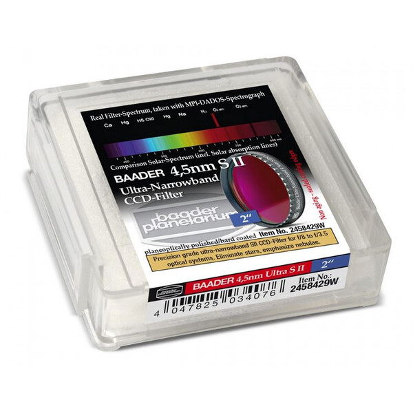 Baader Filtre Ultra-Narrowband 4.5nm S II CCD-Filter 2"