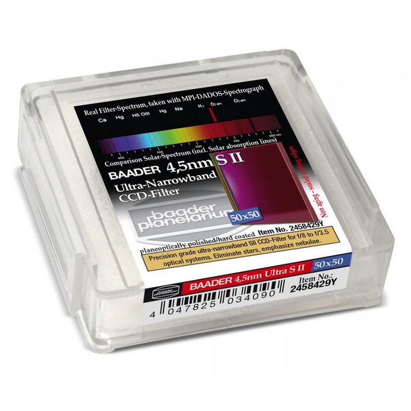 Baader Filtre Ultra-Narrowband 4.5nm S II CCD-Filter 50x50mm