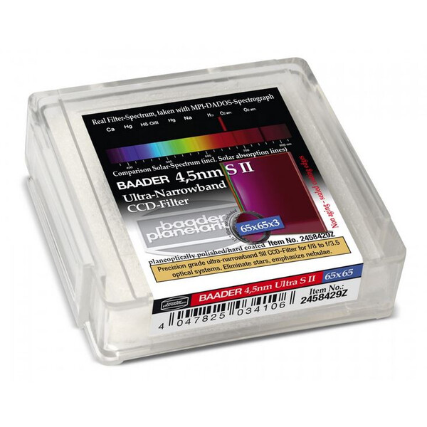 Baader Filtre Filtru Ultra-Narrowband 4,5nm S II 65x65mm