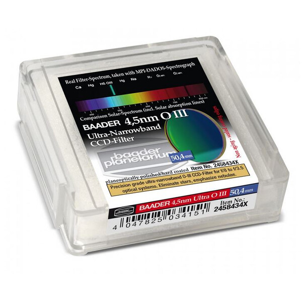 Baader Filtre Ultra-Narrowband 4.5nm OIII Filtru CCD 50.4mm