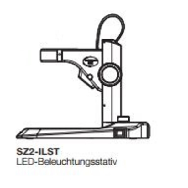 Evident Olympus Braţ fix LED Illuminator Stand SZ2-ILST-8, reflected/transmitted light, rack & pinion