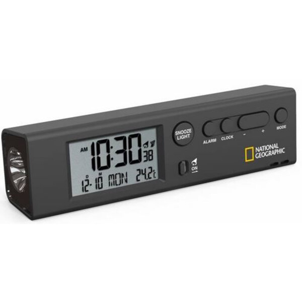 National Geographic Ceas World Time Clock with Temperature and Flashlight