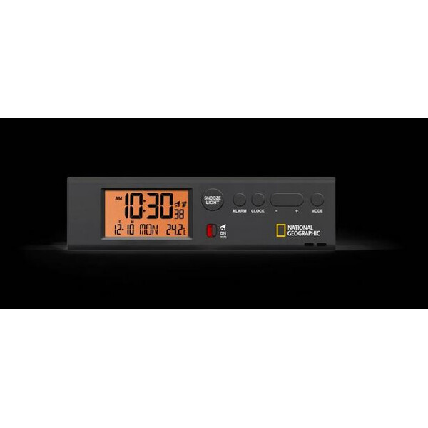 National Geographic Ceas World Time Clock with Temperature and Flashlight