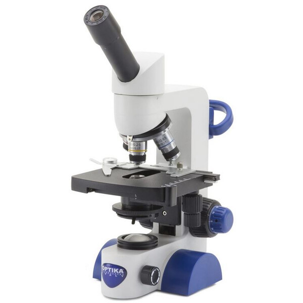 Optika Microscop B-63, mono, 40-600x, LED, Akku, Kreuztisch